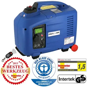 Denqbar 2,8 kW DQ2800ER Digitaler Inverter Stromaggregat benzin mit E-Start und Funk