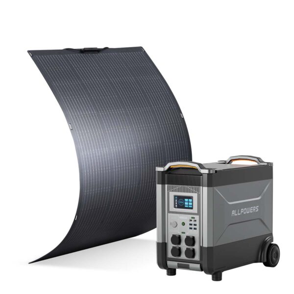 ALLPOWERS Solargenerator-Kit 4000W (R4000 + SF200 200W Flexibles Solarpanel)